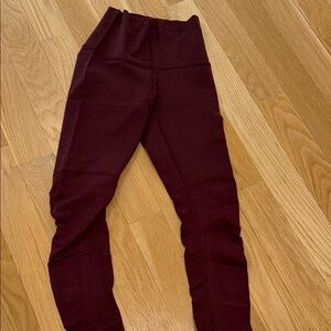 Burgundy Leggings